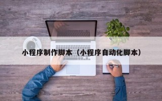 永城小程序制作脚本（小程序自动化脚本）