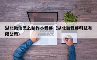 永城湖北微信怎么制作小程序（湖北微程序科技有限公司）
